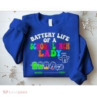 Lunch Lady Battery Cafeteria Food Preparation Assistant Sweatshirt thumb 2