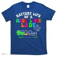 Lunch Lady Battery Cafeteria Food Preparation Assistant T-Shirt thumb 0
