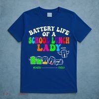 Lunch Lady Battery Cafeteria Food Preparation Assistant T-Shirt thumb 5