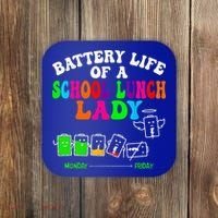 Lunch Lady Battery Cafeteria Food Preparation Assistant Coaster thumb 0