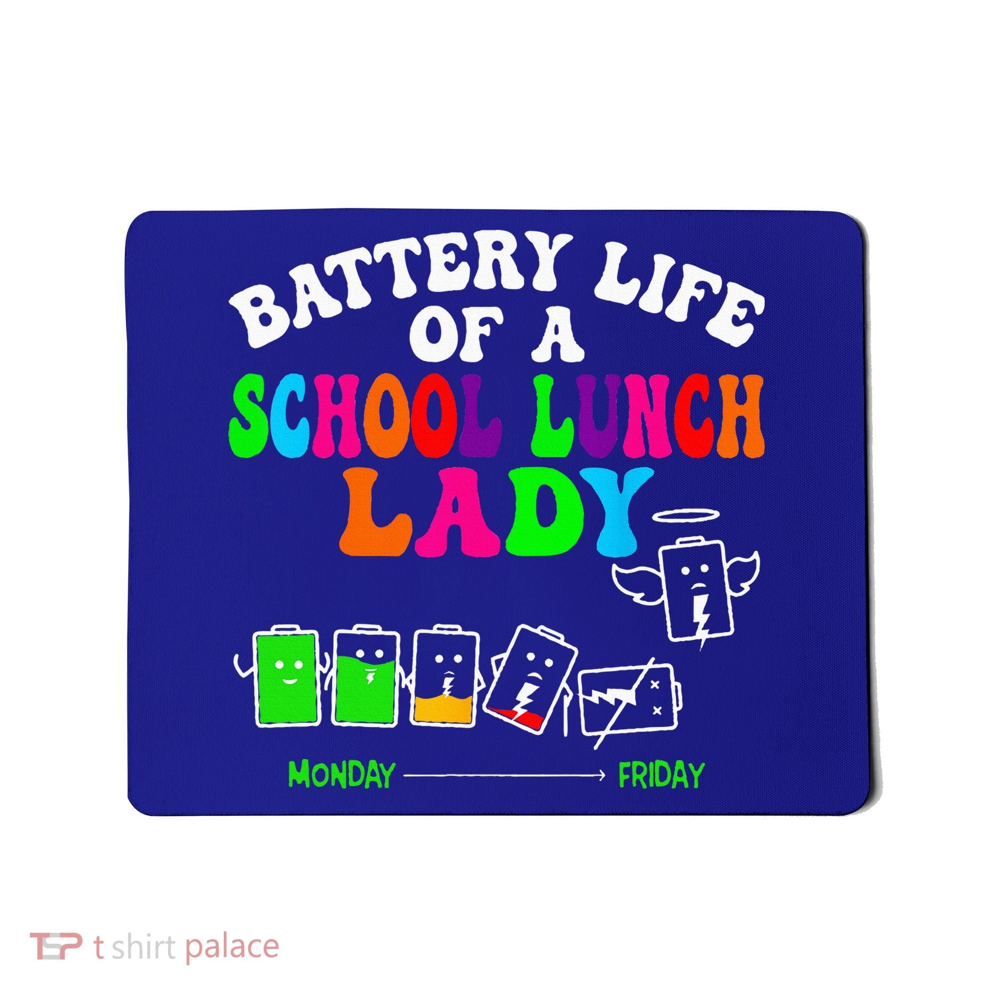Lunch Lady Battery Cafeteria Food Preparation Assistant Mousepad