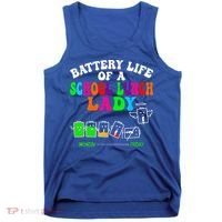 Lunch Lady Battery Cafeteria Food Preparation Assistant Tank Top thumb 0