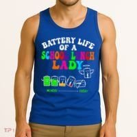 Lunch Lady Battery Cafeteria Food Preparation Assistant Tank Top thumb 3