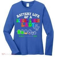 Lunch Lady Battery Cafeteria Food Preparation Assistant Women's Long Sleeve Shirt thumb 0
