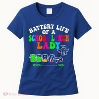 Lunch Lady Battery Cafeteria Food Preparation Assistant Women's T-Shirt thumb 0