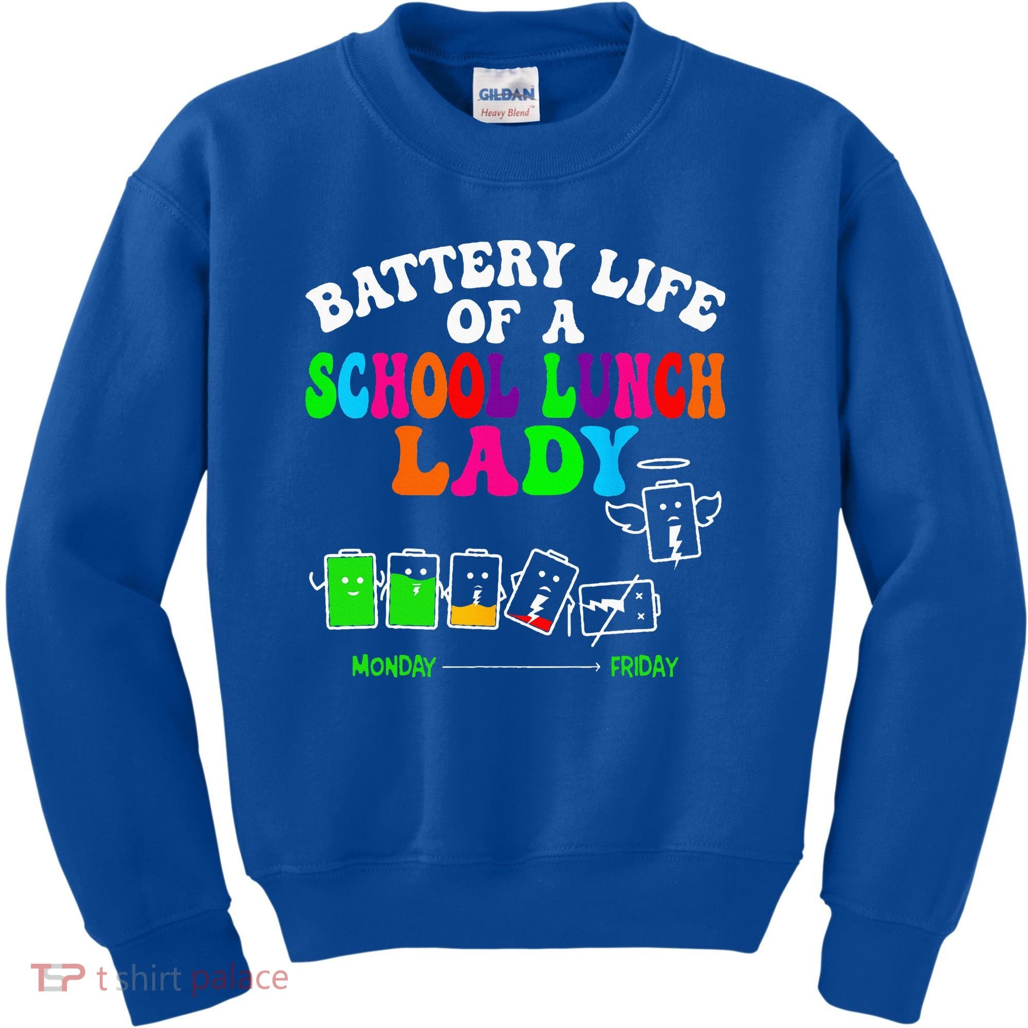 Lunch Lady Battery Cafeteria Food Preparation Assistant Kids Sweatshirt