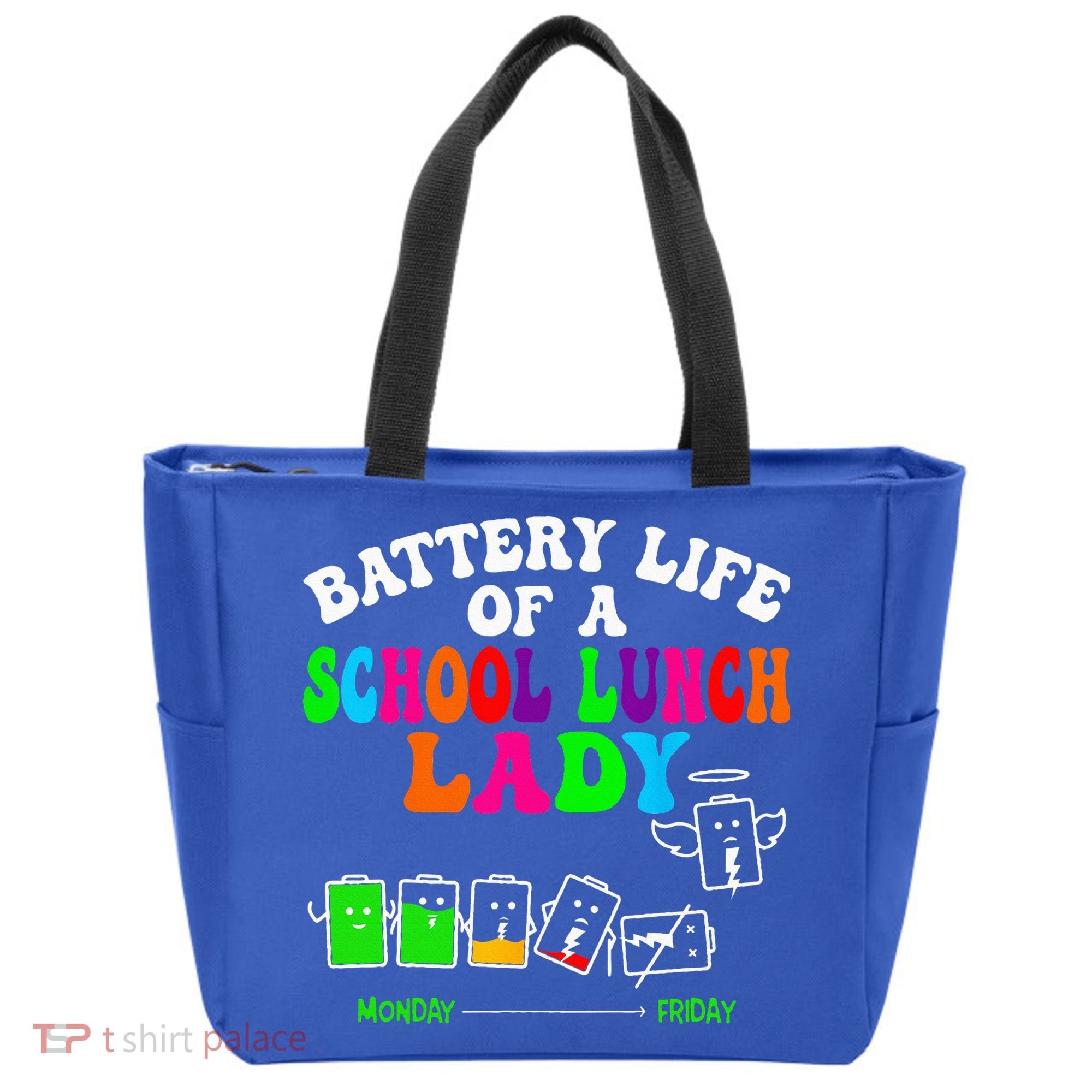 Lunch Lady Battery Cafeteria Food Preparation Assistant Tote Bag