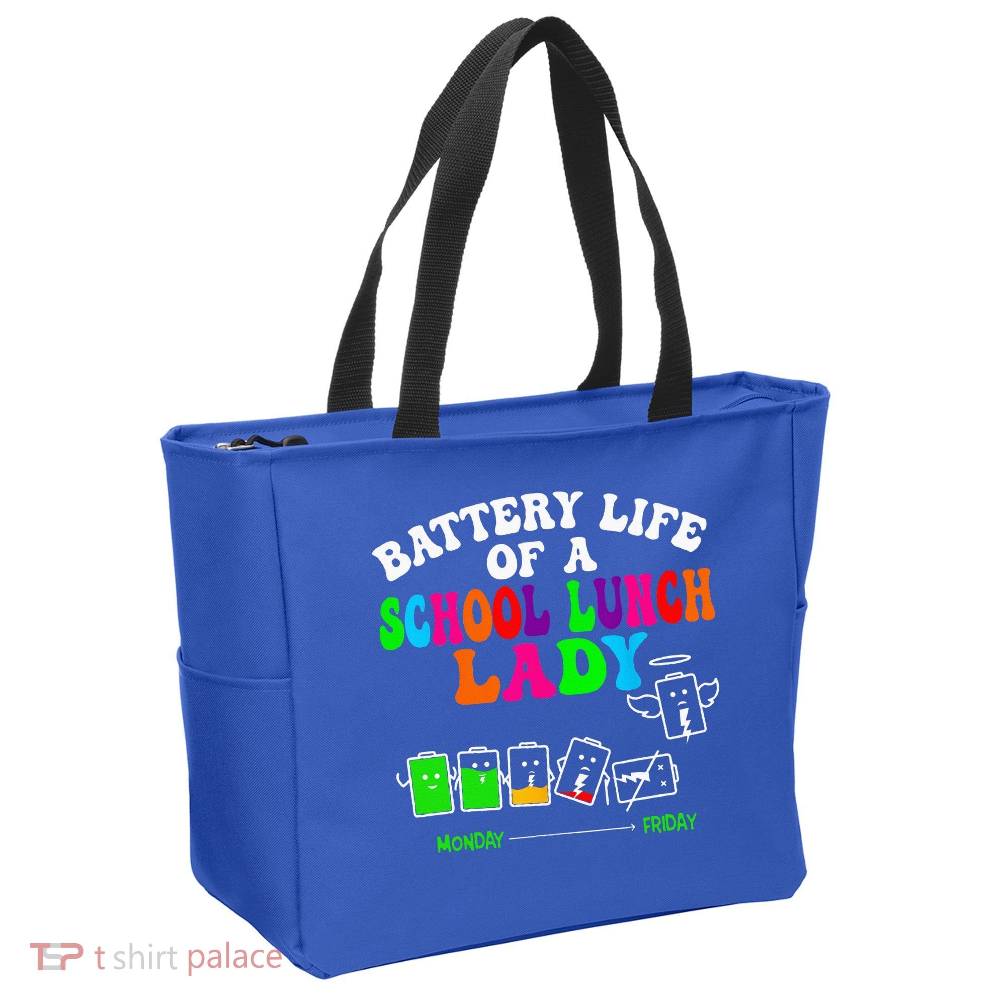Lunch Lady Battery Cafeteria Food Preparation Assistant Tote Bag