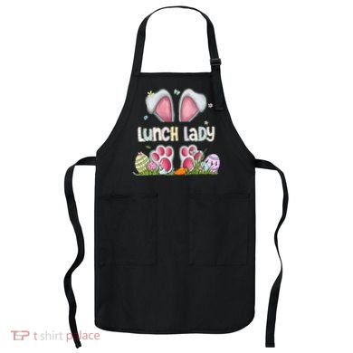 Lunch Lady Bunny Cute Easter Lunch Lady Easter Cafeteria Worker Lunch Apron