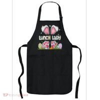 Lunch Lady Bunny Cute Easter Lunch Lady Easter Cafeteria Worker Lunch Apron thumb 0
