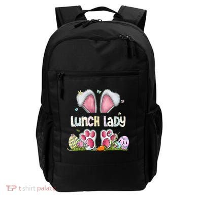 Lunch Lady Bunny Cute Easter Lunch Lady Easter Cafeteria Worker Lunch Backpack