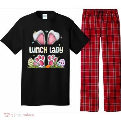 Lunch Lady Bunny Cute Easter Lunch Lady Easter Cafeteria Worker Lunch Pajama Set