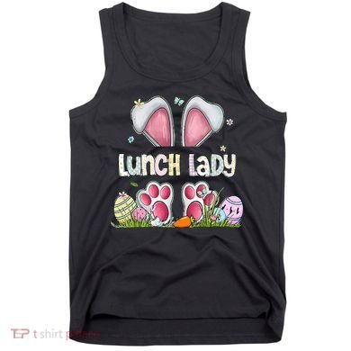 Lunch Lady Bunny Cute Easter Lunch Lady Easter Cafeteria Worker Lunch Tank Top