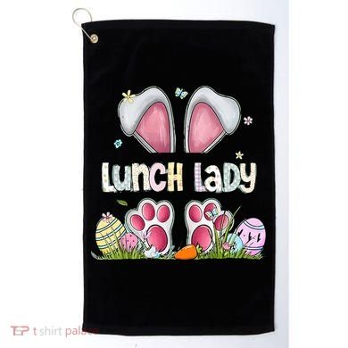 Lunch Lady Bunny Cute Easter Lunch Lady Easter Cafeteria Worker Lunch Golf Towel