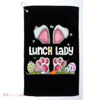 Lunch Lady Bunny Cute Easter Lunch Lady Easter Cafeteria Worker Lunch Golf Towel thumb 0