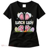 Lunch Lady Bunny Cute Easter Lunch Lady Easter Cafeteria Worker Lunch Women's T-Shirt thumb 0