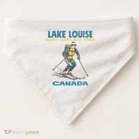 Lake Louise Banff National Park Alberta Canada. USA-Made Doggie Bandana thumb 0