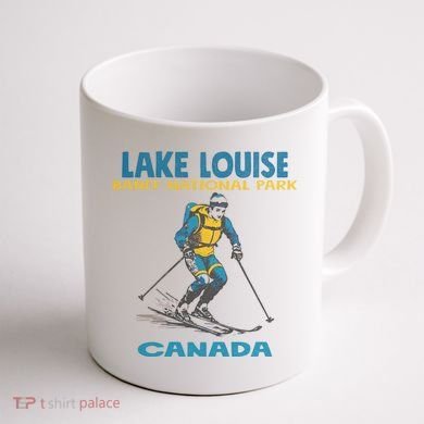 Lake Louise Banff National Park Alberta Canada. Coffee Mug back