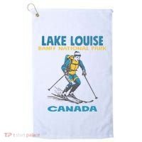 Lake Louise Banff National Park Alberta Canada. Golf Towel thumb 0