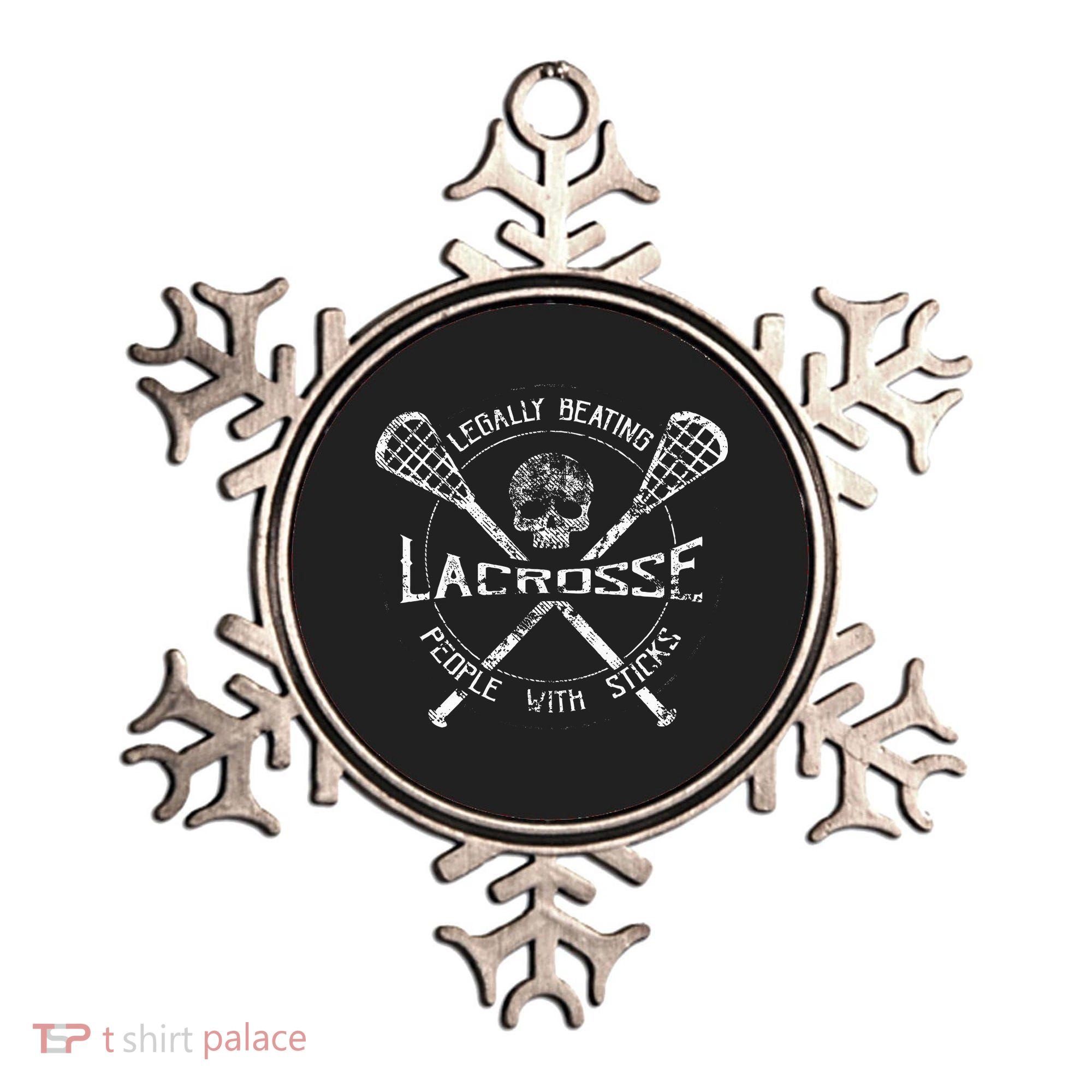 Lacrosse Legally Beating People With Sticks Ornament
