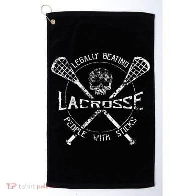 Lacrosse Legally Beating People With Sticks Golf Towel