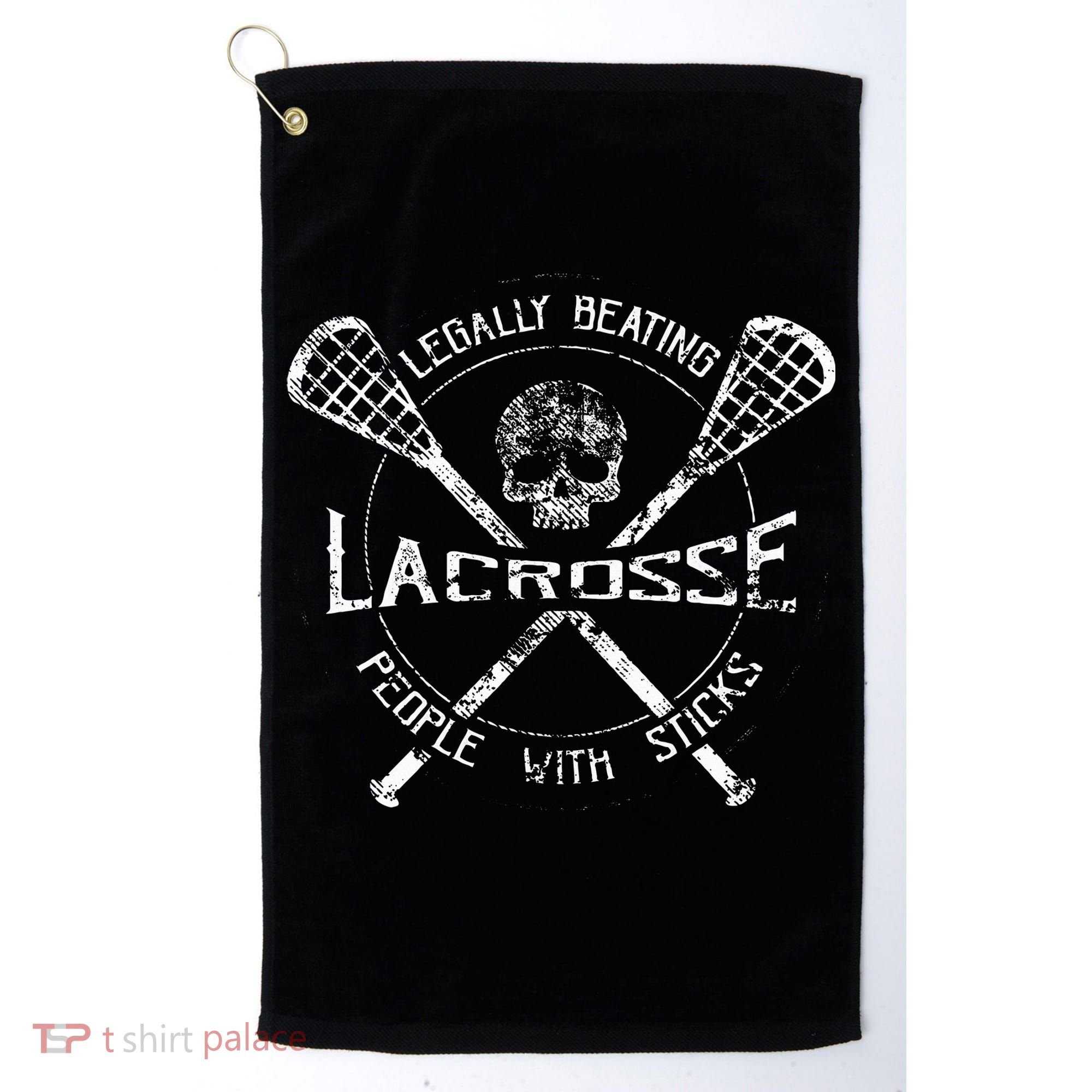 Lacrosse Legally Beating People With Sticks Golf Towel