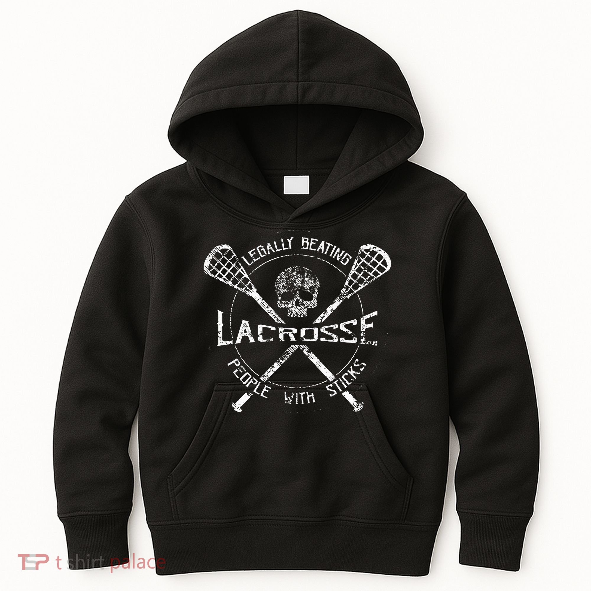 Lacrosse Legally Beating People With Sticks Kids Hoodie