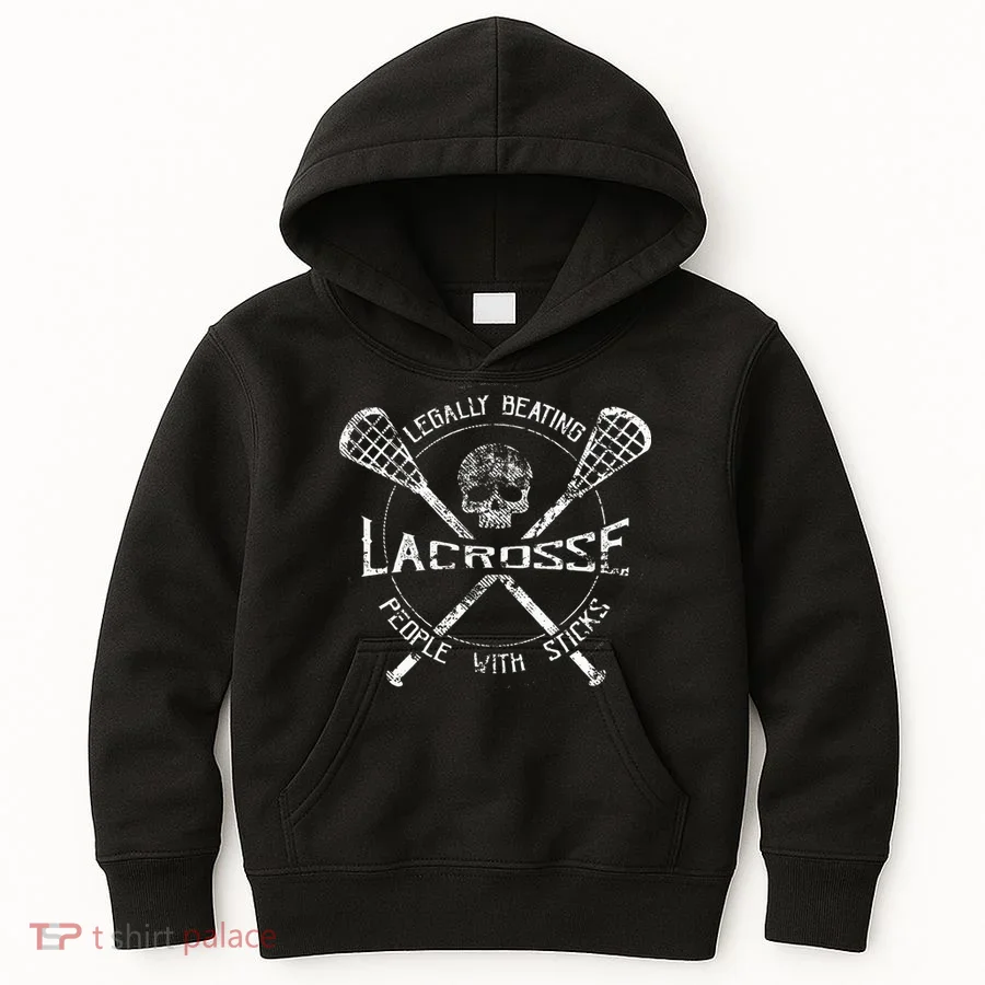 Lacrosse Legally Beating People With Sticks Kids Hoodie