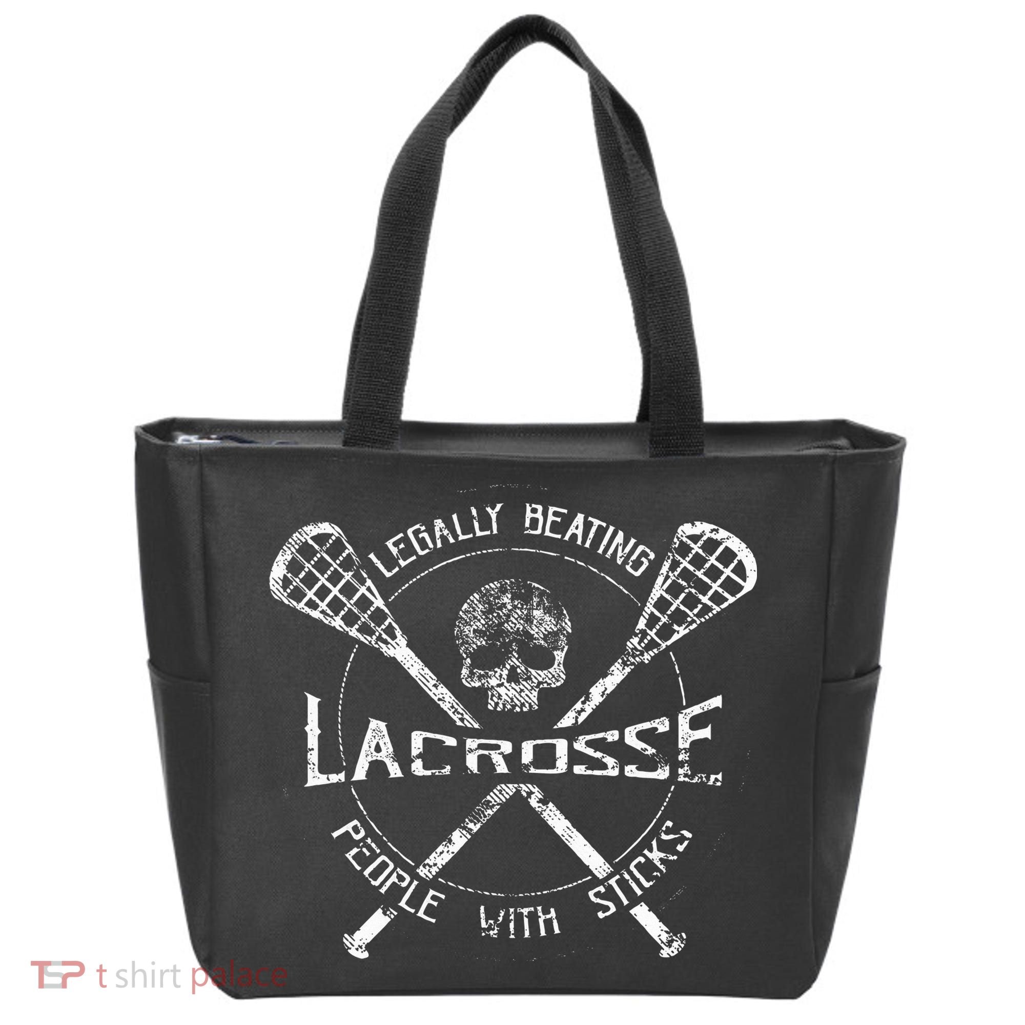 Lacrosse Legally Beating People With Sticks Tote Bag