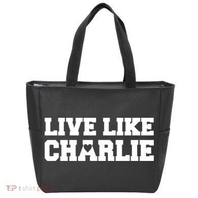Live Like Charlie Kirk Tote Bag