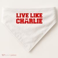 Live Like Charlie Kirk USA-Made Doggie Bandana thumb 0