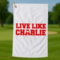 Live Like Charlie Kirk Golf Towel thumb 1
