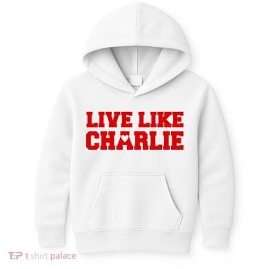 Live Like Charlie Kirk Kids Hoodie