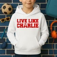 Live Like Charlie Kirk Kids Hoodie thumb 2