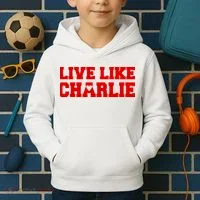 Live Like Charlie Kirk Kids Hoodie thumb 2