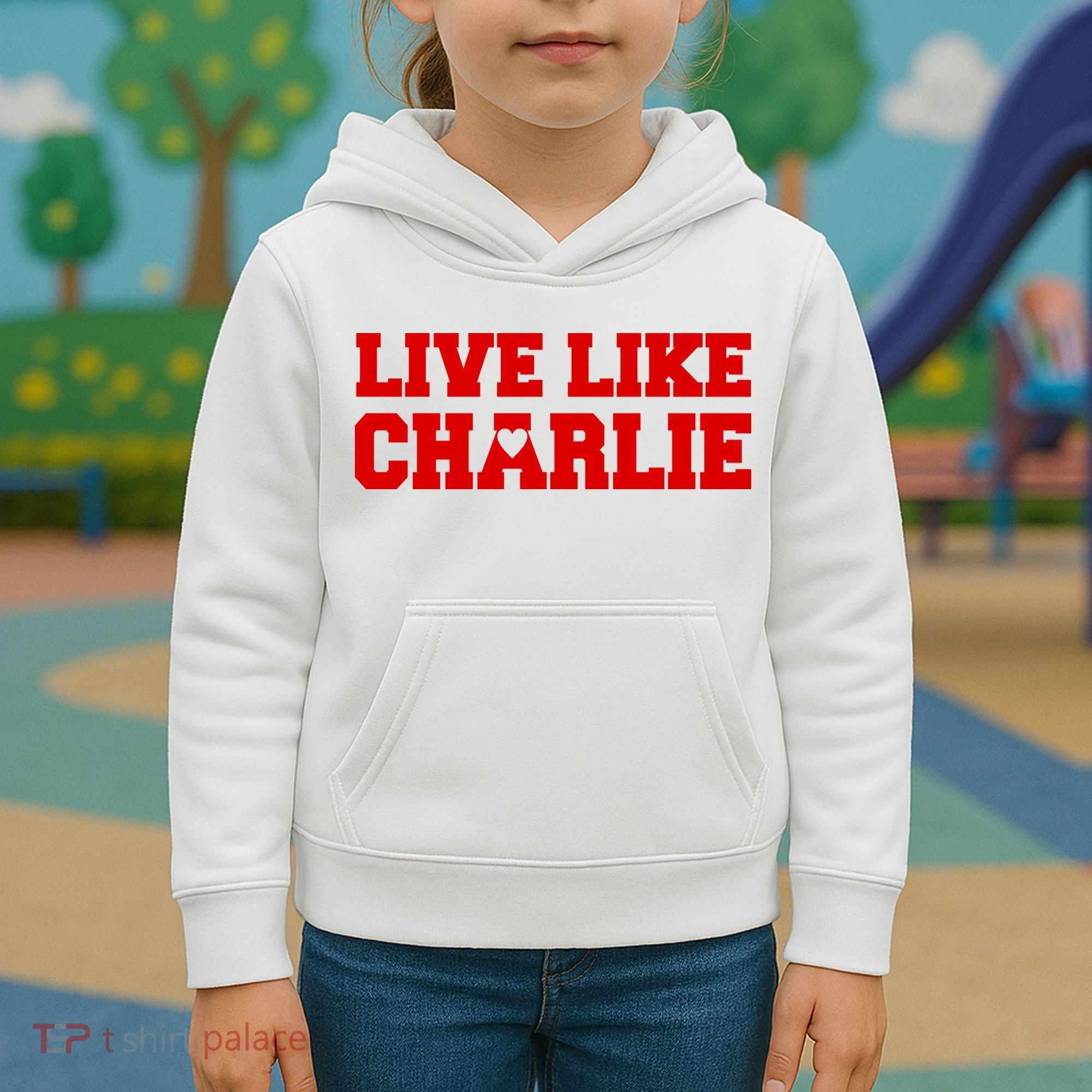 Live Like Charlie Kirk Kids Hoodie
