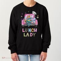 Lunch Lady Cute Truck Lunch Ladies Squad Cafeteria Crew Women's Sweatshirt thumb 0