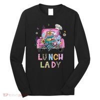 Lunch Lady Cute Truck Lunch Ladies Squad Cafeteria Crew Long Sleeve Shirt thumb 0