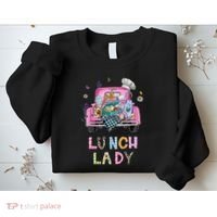 Lunch Lady Cute Truck Lunch Ladies Squad Cafeteria Crew Sweatshirt thumb 2