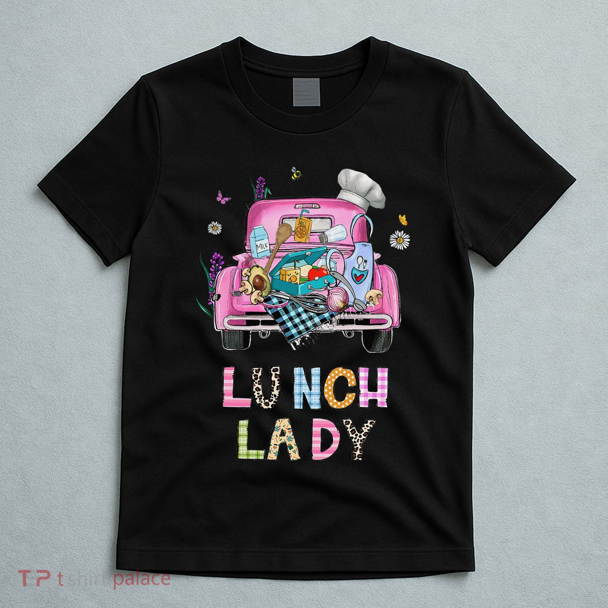Lunch Lady Cute Truck Lunch Ladies Squad Cafeteria Crew T-Shirt