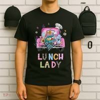 Lunch Lady Cute Truck Lunch Ladies Squad Cafeteria Crew T-Shirt thumb 6