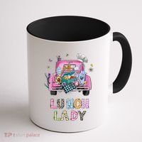 Lunch Lady Cute Truck Lunch Ladies Squad Cafeteria Crew Coffee Mug thumb 1