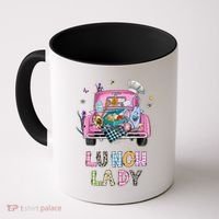 Lunch Lady Cute Truck Lunch Ladies Squad Cafeteria Crew Coffee Mug thumb 0