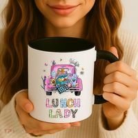 Lunch Lady Cute Truck Lunch Ladies Squad Cafeteria Crew Coffee Mug thumb 3