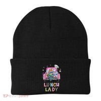 Lunch Lady Cute Truck Lunch Ladies Squad Cafeteria Crew Beanie thumb 0