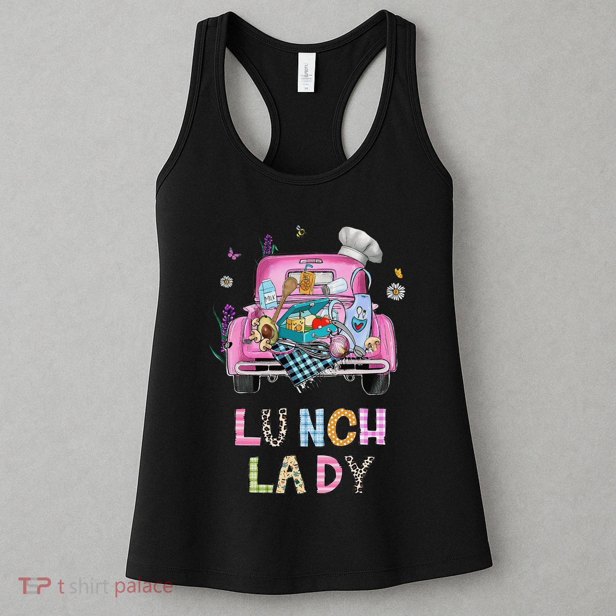 Lunch Lady Cute Truck Lunch Ladies Squad Cafeteria Crew Women's Tank Top
