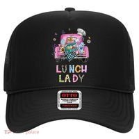 Lunch Lady Cute Truck Lunch Ladies Squad Cafeteria Crew Hat thumb 0