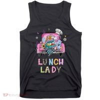 Lunch Lady Cute Truck Lunch Ladies Squad Cafeteria Crew Tank Top thumb 0