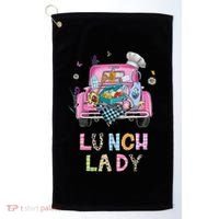 Lunch Lady Cute Truck Lunch Ladies Squad Cafeteria Crew Golf Towel thumb 0