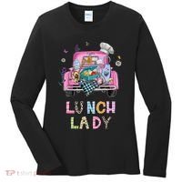 Lunch Lady Cute Truck Lunch Ladies Squad Cafeteria Crew Women's Long Sleeve Shirt thumb 0